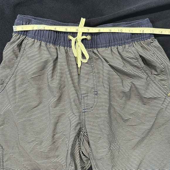 Vuori Kore Shorts Gray Blue Striped Lined Drawstring Athletic Mens Small - Picture 6 of 7